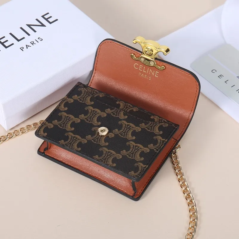 Celine Mini Monogram Chain Crossbody Bag - Image 4