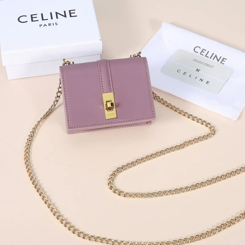 Celine Mini Mauve Chain Crossbody Bag
