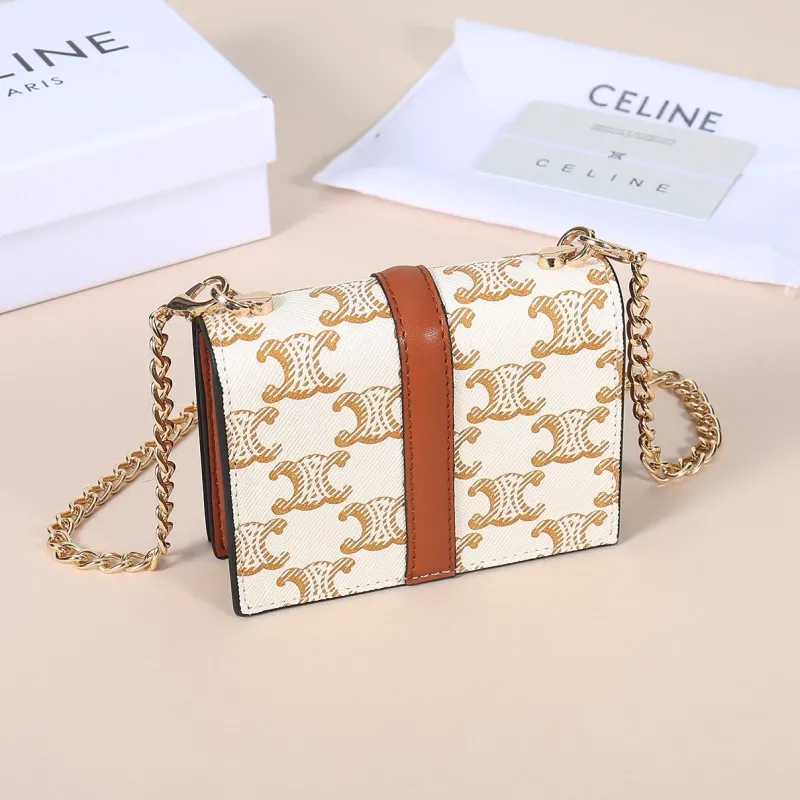 Alternative view of Celine Mini Monogram Chain Satchel Bag