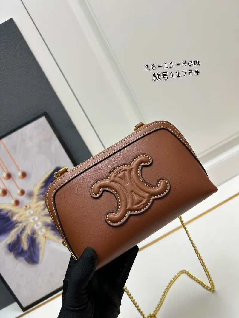 Celine Brown Chain Crossbody Bag 1178
