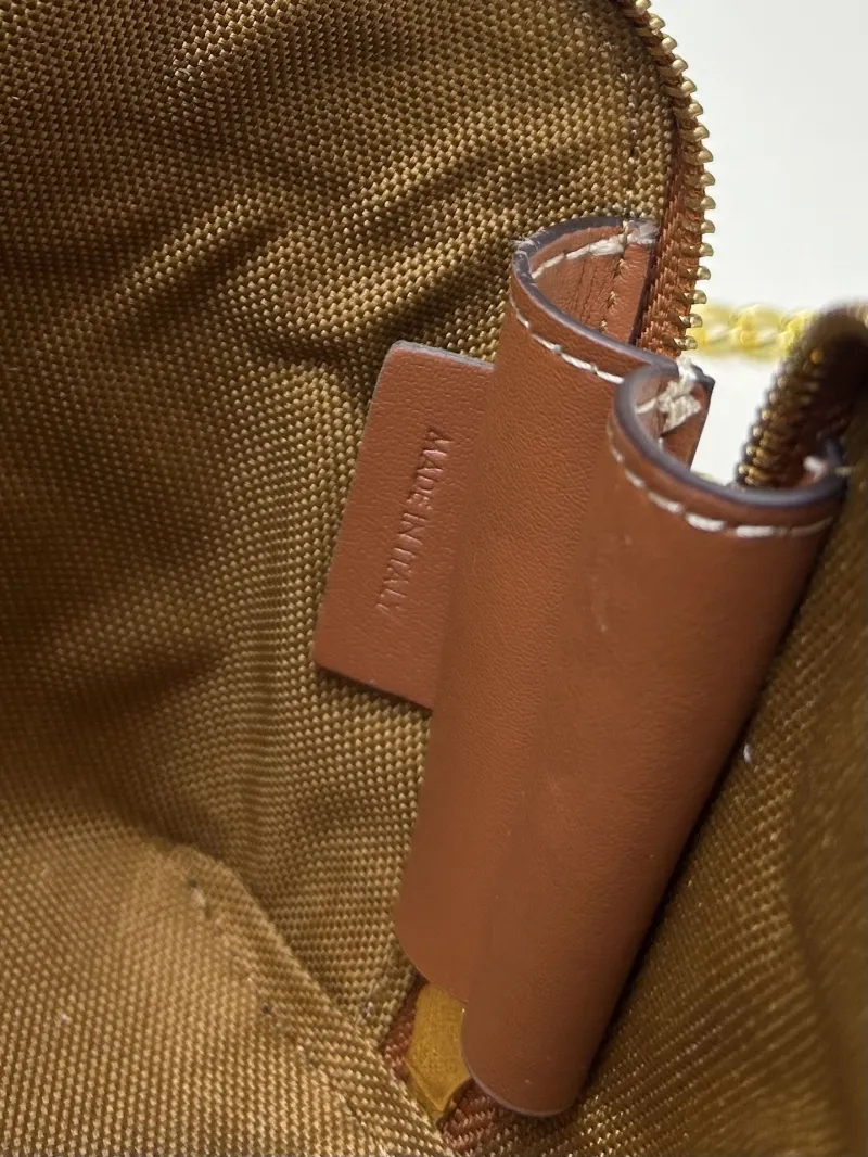 Alternative view of Celine 1178 Dark Brown Chain Satchel Bag