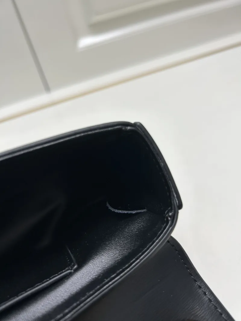 Celine Black Leather Chain Shoulder Bag 22cm 9207 - Image 9
