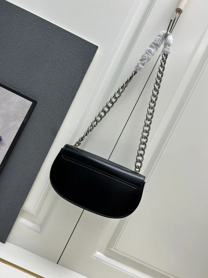 Celine Black 22cm Chain Satchel Bag 9207 - Image 3