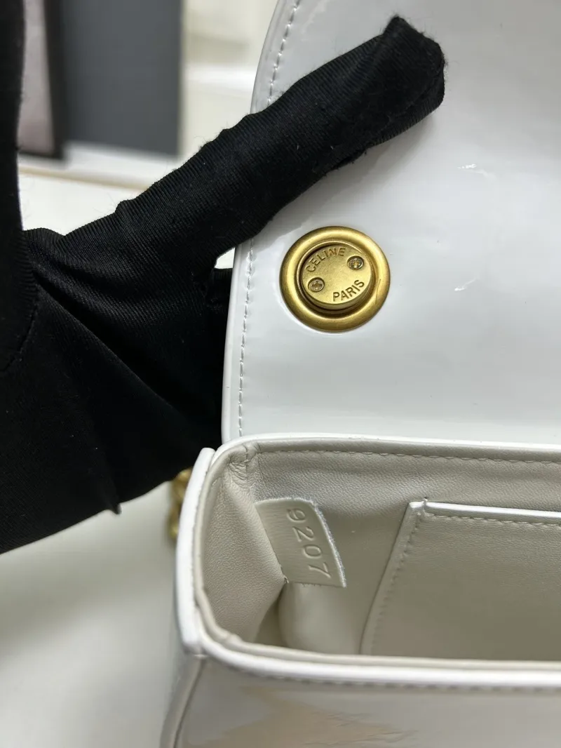 Alternative view of Celine White 22cm Chain Satchel Bag 9207