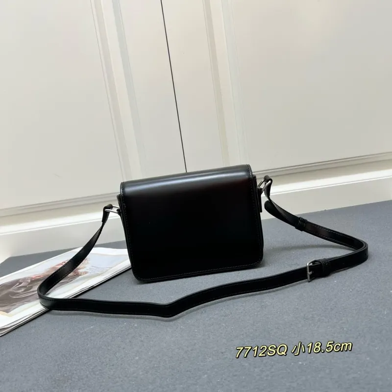 Alternative view of Celine Black Small Crossbody Satchel Bag 7712SQ
