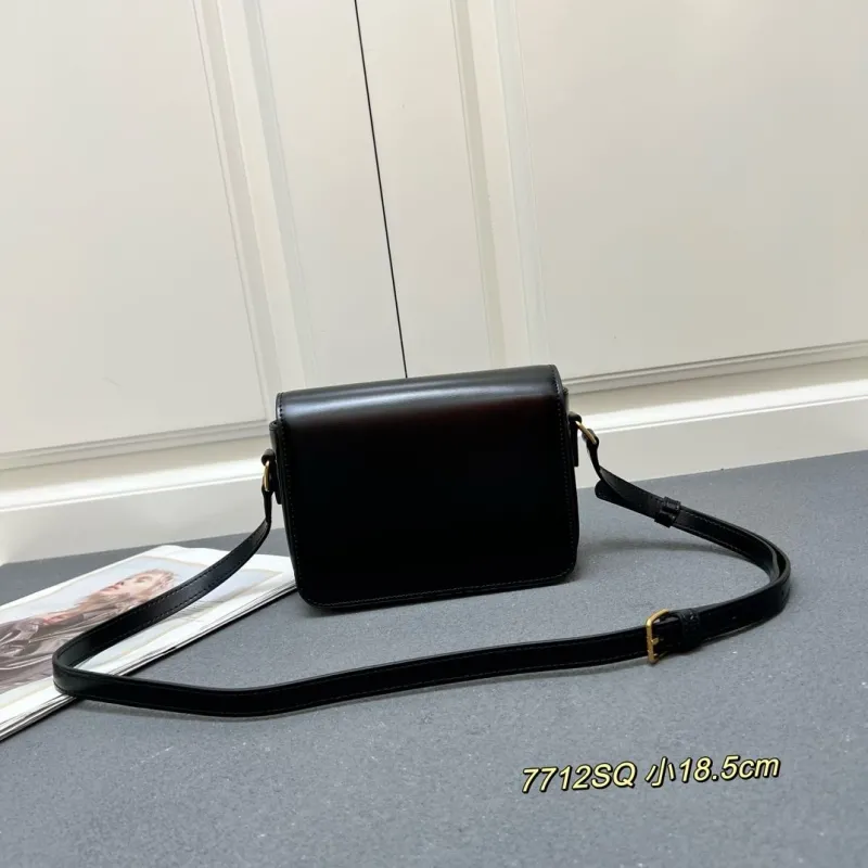 Alternative view of Celine Black Small Crossbody Satchel Bag 7712SQ