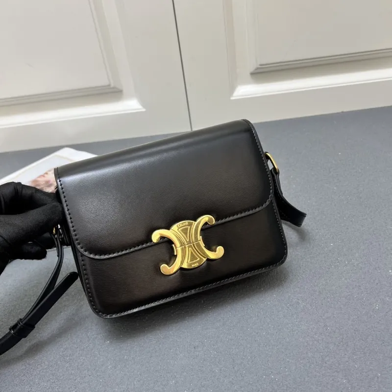 Celine Black Small Crossbody Satchel Bag 7712SQ - Image 3