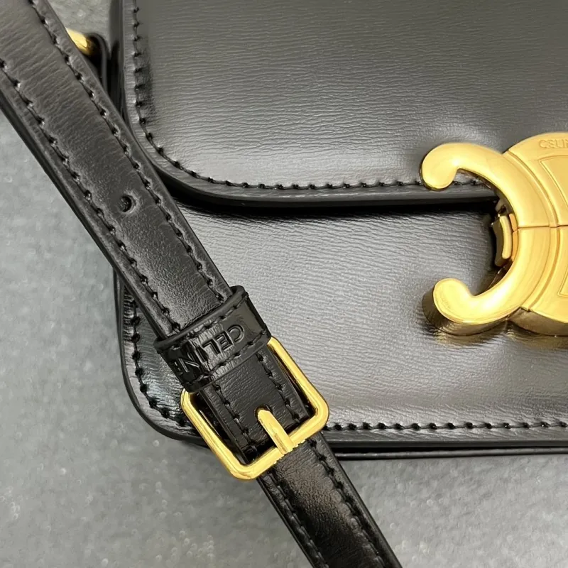 Celine Black Small Crossbody Satchel Bag 7712SQ - Image 6