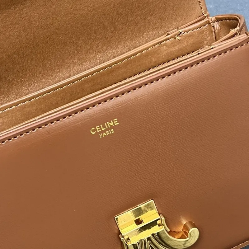 Celine Brown Small Crossbody Satchel Bag 7712SQ - Image 9