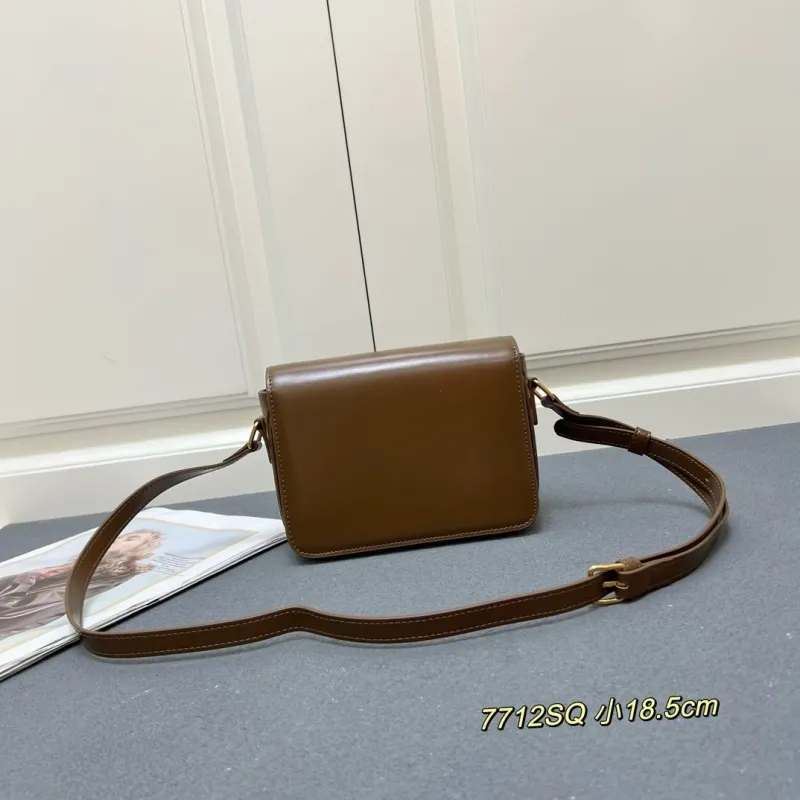 Alternative view of Celine Small Brown Satchel Bag 7712SQ