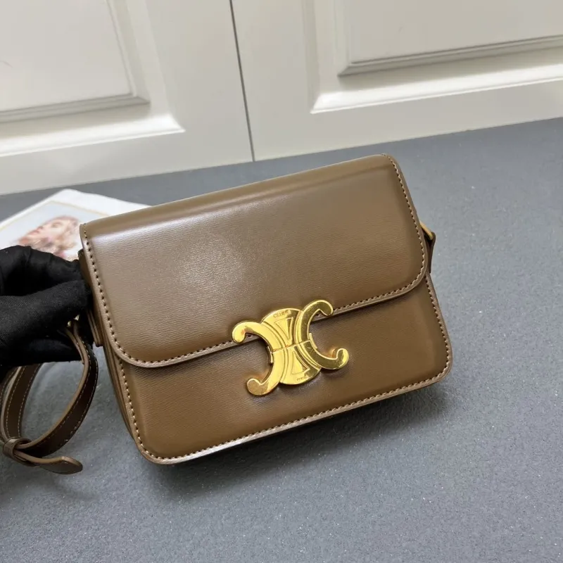 Celine Small Brown Satchel Bag 7712SQ - Image 3