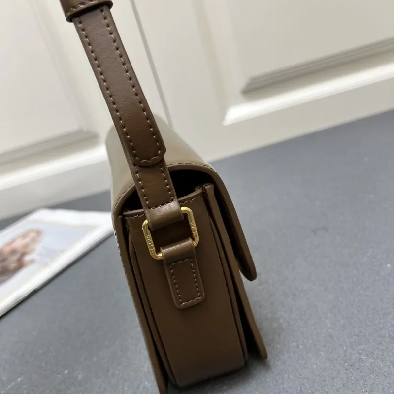 Celine Small Brown Satchel Bag 7712SQ - Image 5