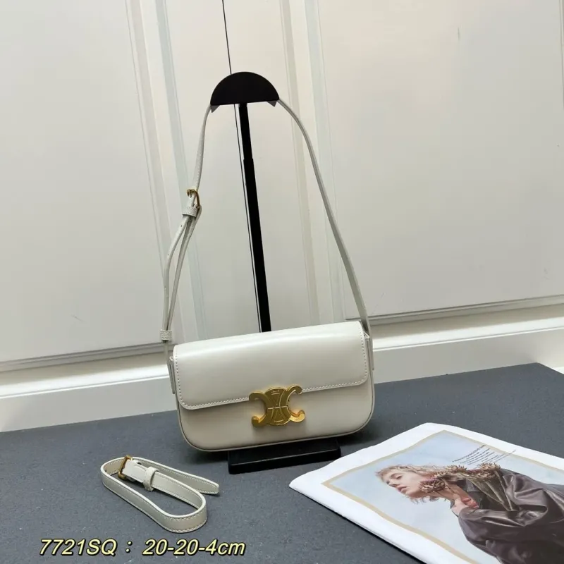 Celine White Crossbody Bag 7721SQ