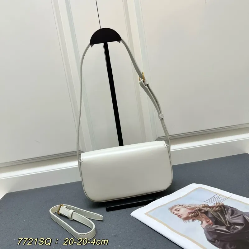 Alternative view of Celine White Crossbody Bag 7721SQ