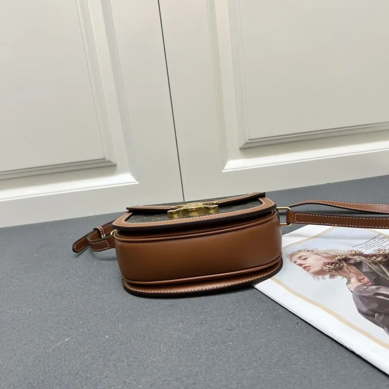 Celine 7762SQ Monogram Saddle Crossbody Bag - Image 5