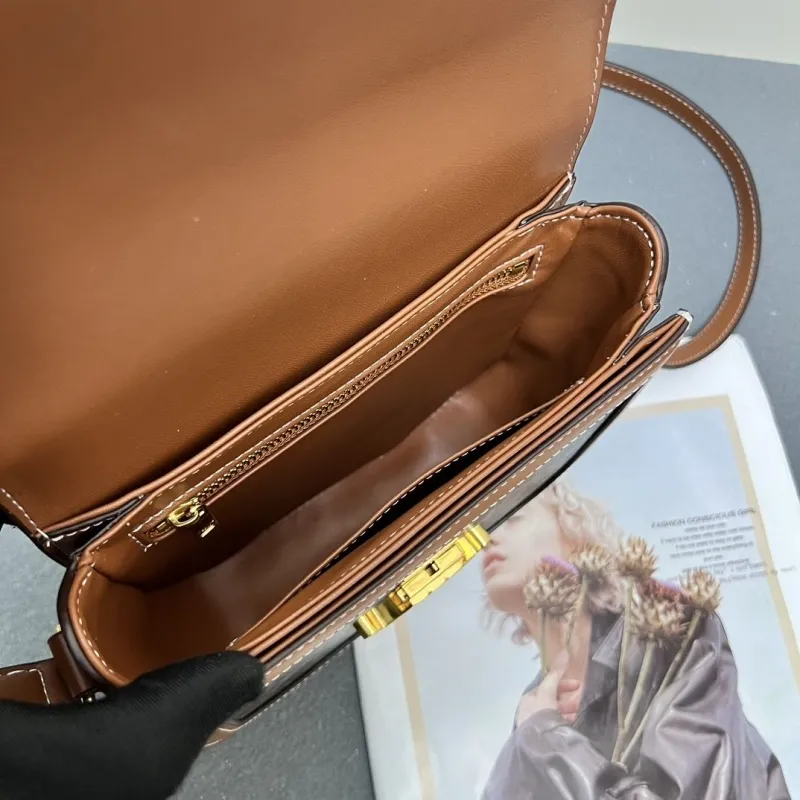Celine 7762SQ Monogram Saddle Crossbody Bag - Image 9