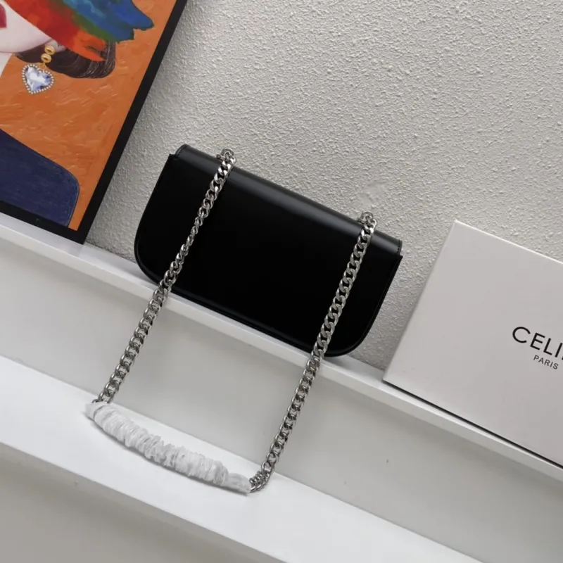 Alternative view of Celine Black Chain Satchel Bag 164