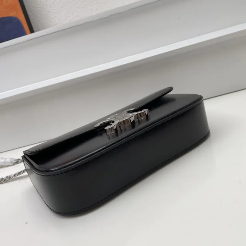 Celine Black Chain Satchel Bag 164 - Image 6