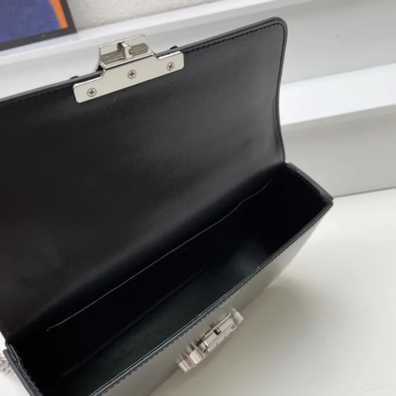 Celine Black Chain Satchel Bag 164 - Image 8
