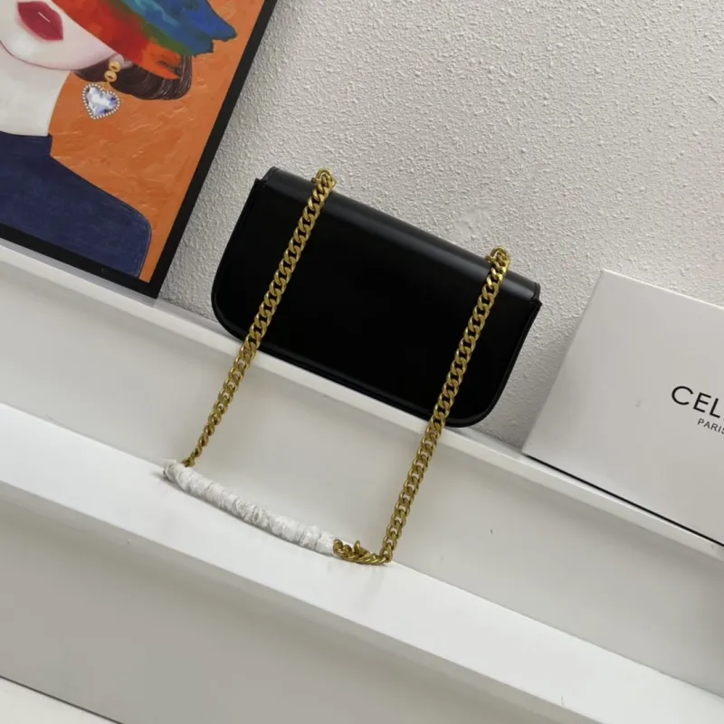 Alternative view of Celine Black Chain Satchel Bag