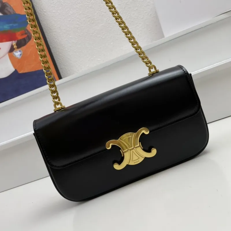 Celine Black Chain Satchel Bag - Image 3