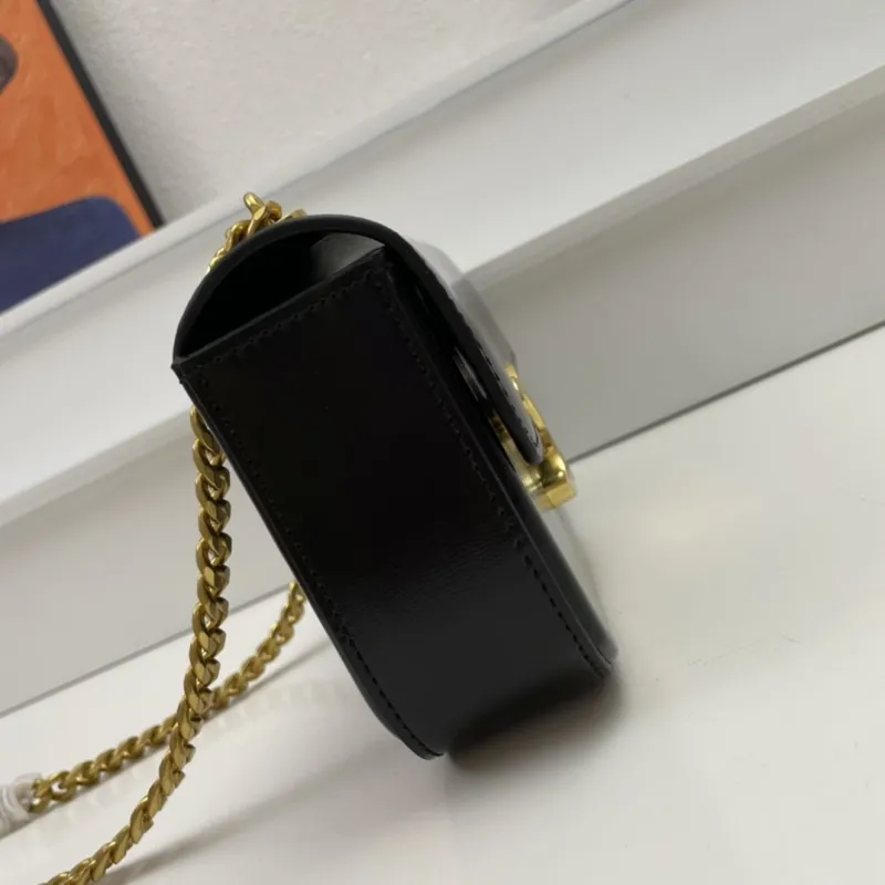Celine Black Chain Satchel Bag - Image 5