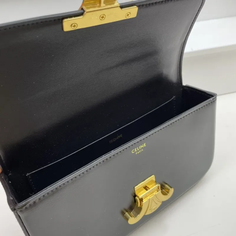 Celine Black Chain Satchel Bag - Image 8