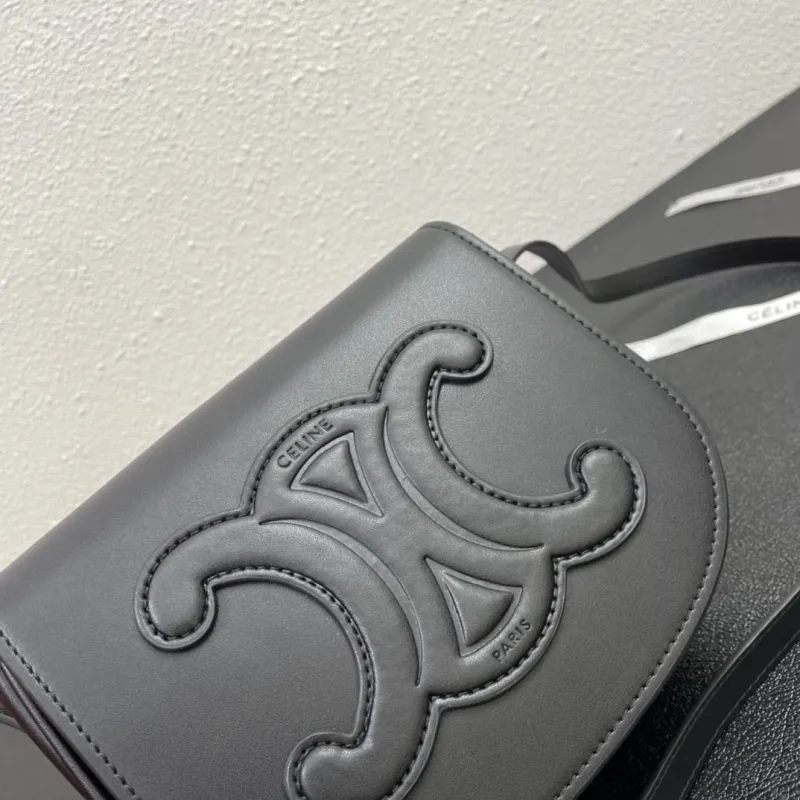 Celine Black Crossbody Saddle Bag 4201 - Image 4