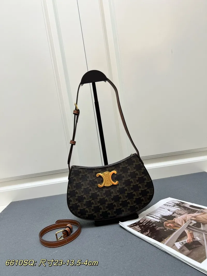Celine 6610SQ Monogram Adjustable Shoulder Bag