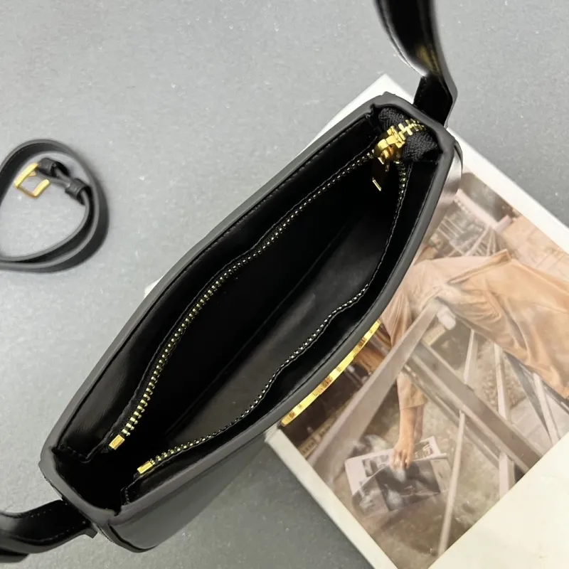 Celine Black Leather Satchel Bag 6610SQ Size 23-13.5-4cm - Image 8