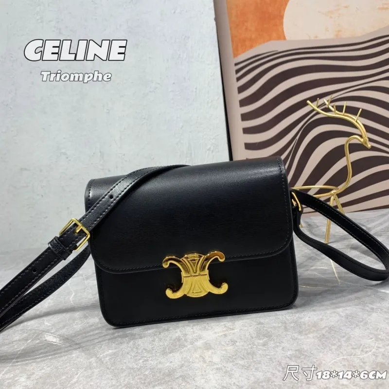 Celine Triomphe Black Crossbody Bag