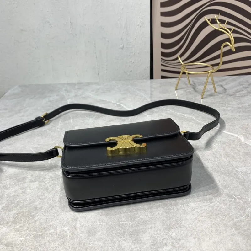 Celine Triomphe Black Crossbody Bag - Image 6