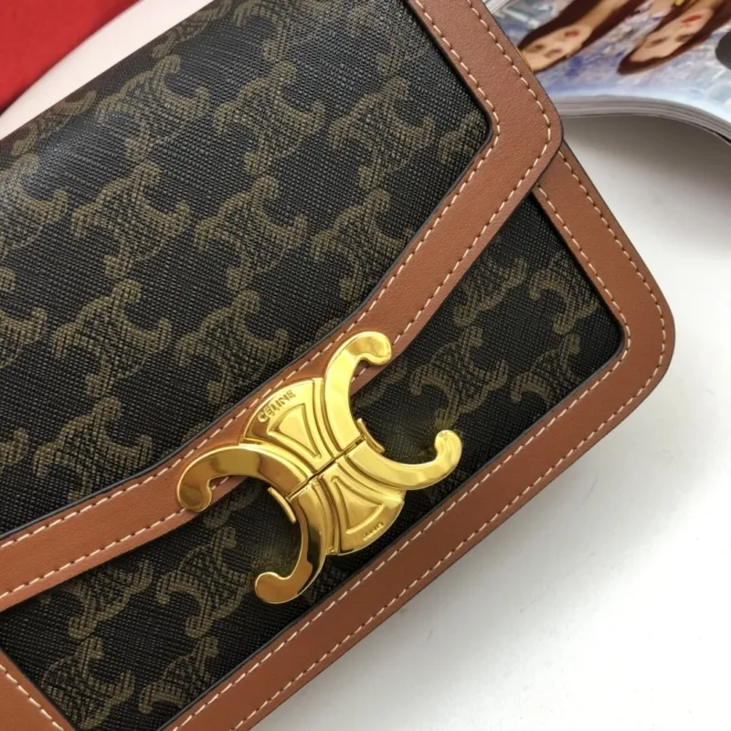 Celine 190 Monogram Satchel Crossbody Bag - Image 4