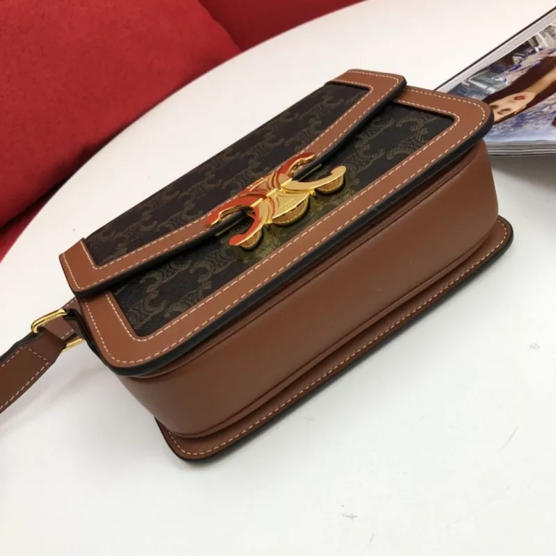 Celine 190 Monogram Satchel Crossbody Bag - Image 7