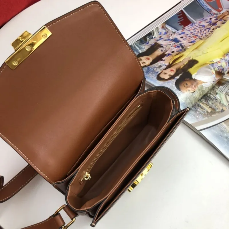 Celine 190 Monogram Satchel Crossbody Bag - Image 8