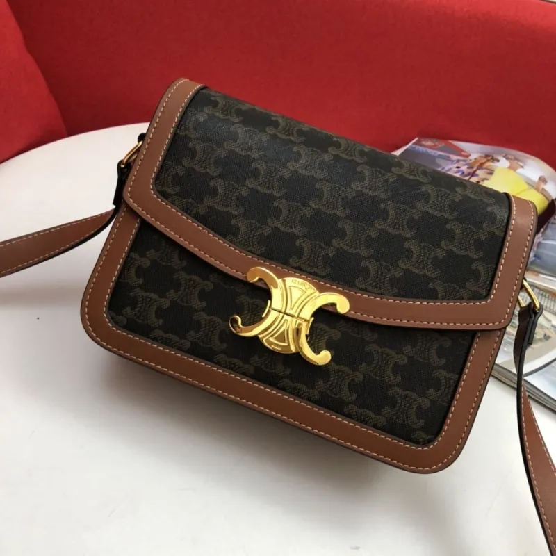 Alternative view of Celine Monogram Satchel Crossbody Bag