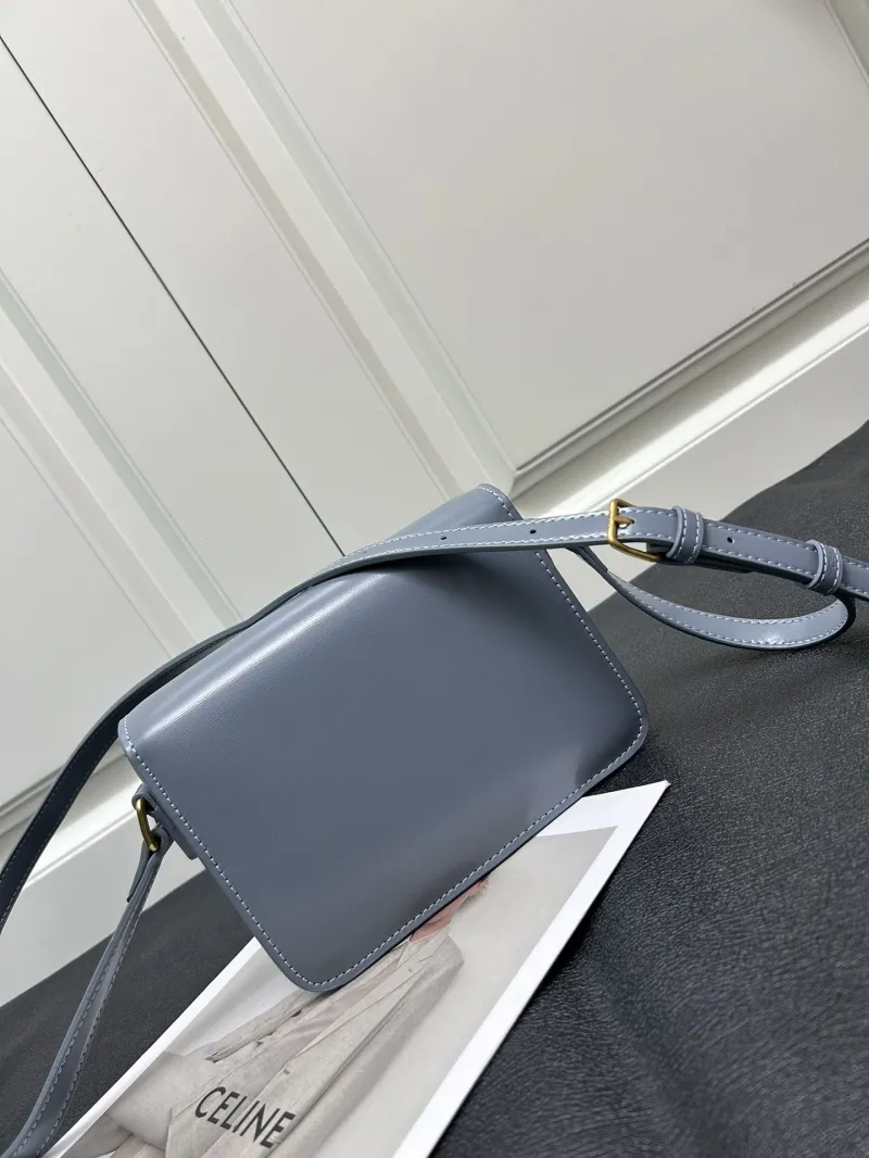 Alternative view of Celine Light Blue Crossbody Satchel Bag