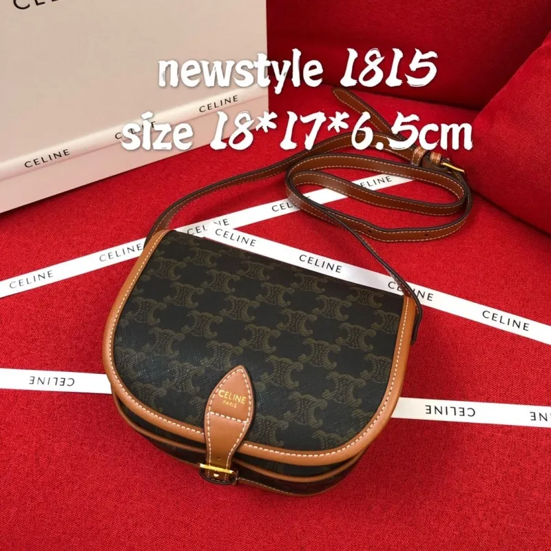 Celine 1815 Monogram Crossbody Saddle Bag