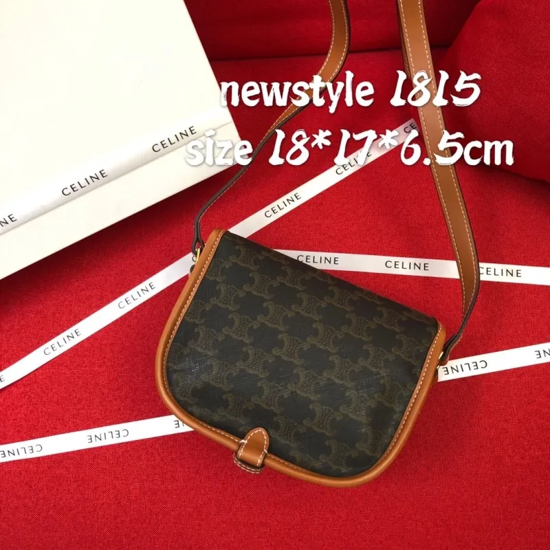 Celine 1815 Monogram Crossbody Saddle Bag - Image 3
