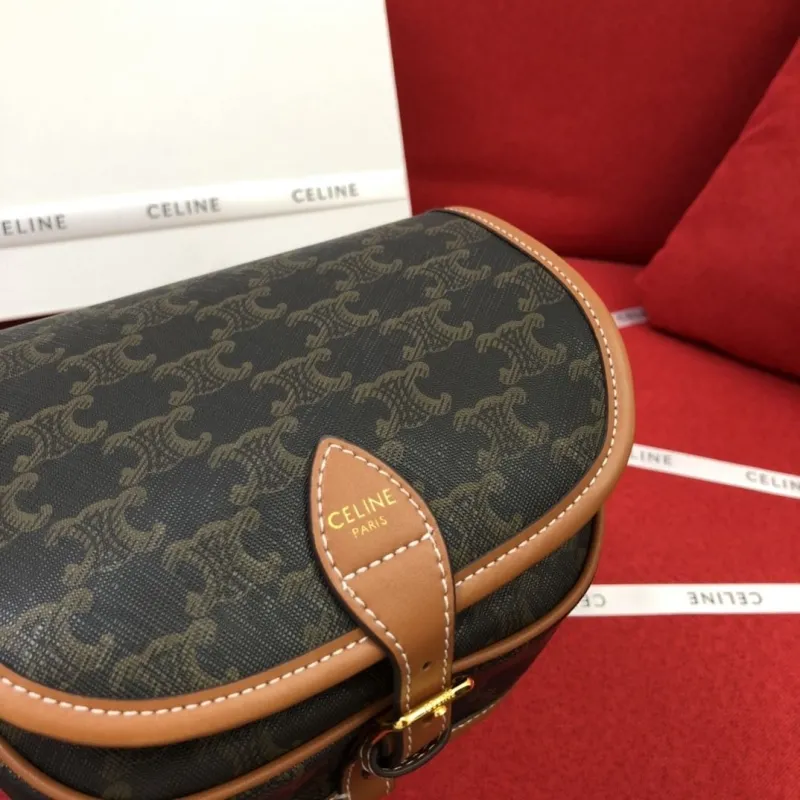 Celine 1815 Monogram Crossbody Saddle Bag - Image 4