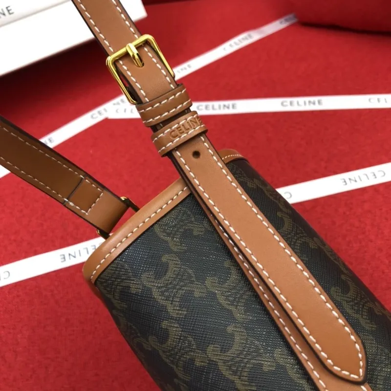 Celine 1815 Monogram Crossbody Saddle Bag - Image 5