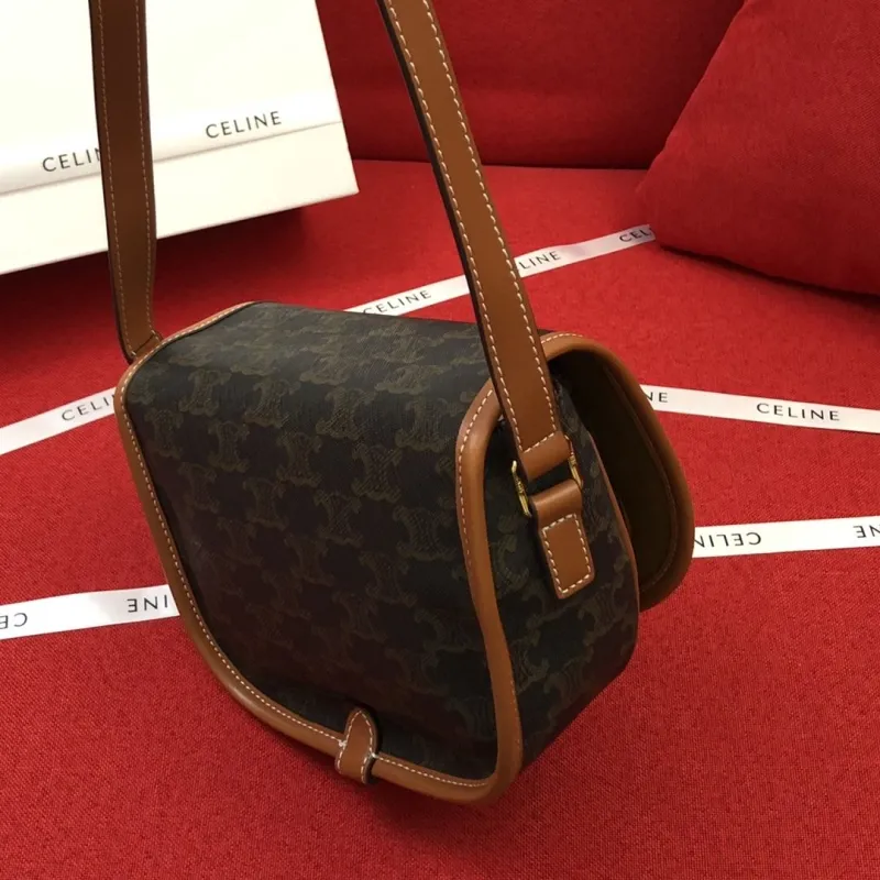 Celine 1815 Monogram Crossbody Saddle Bag - Image 6