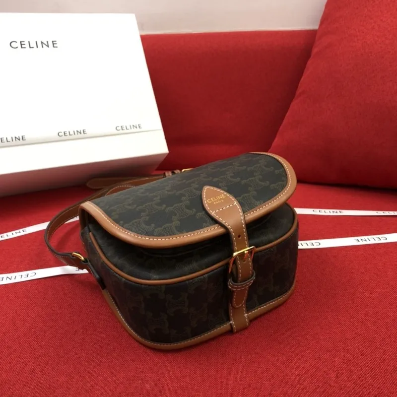 Celine 1815 Monogram Crossbody Saddle Bag - Image 7