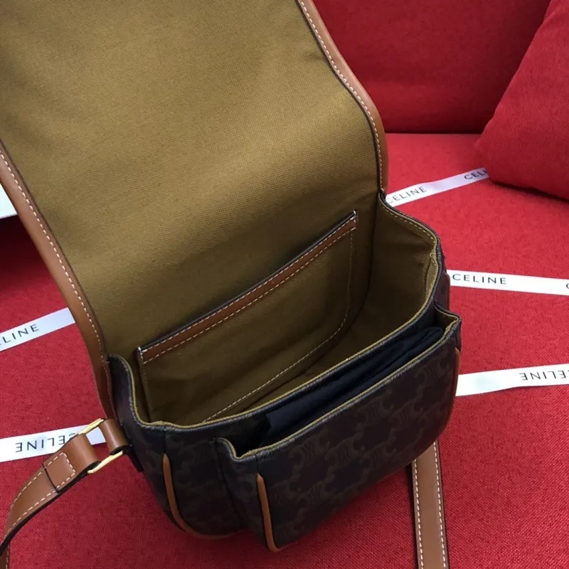 Celine 1815 Monogram Crossbody Saddle Bag - Image 8