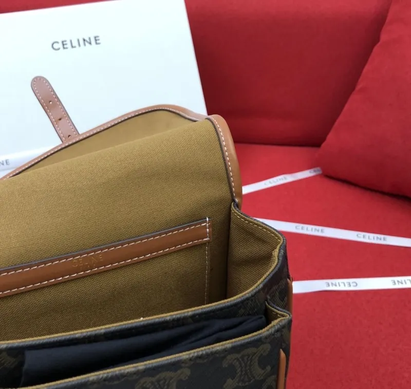 Celine 1815 Monogram Crossbody Saddle Bag - Image 9