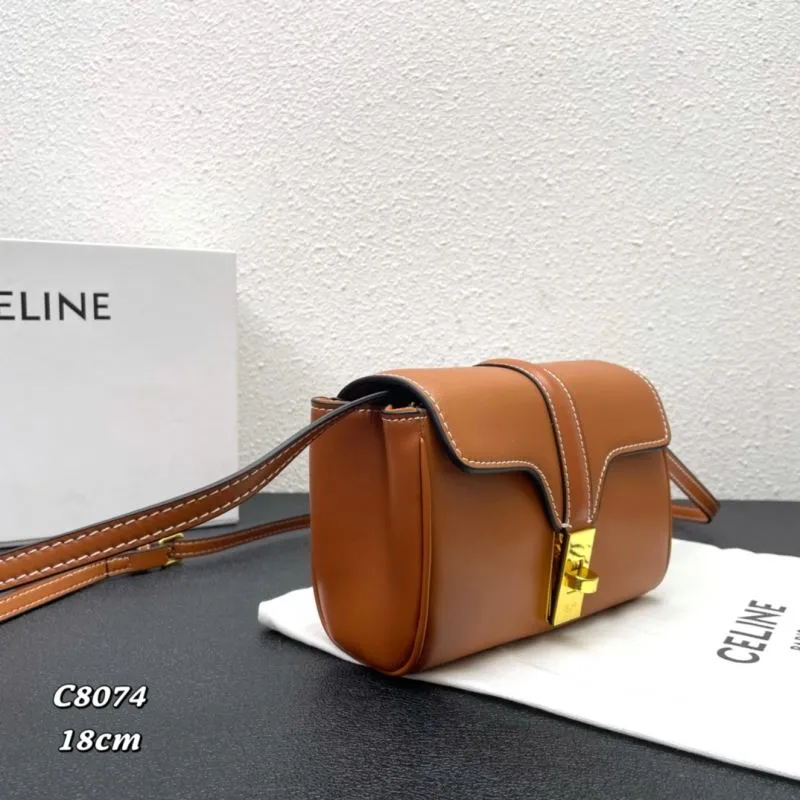 Celine C8074 Brown 18cm Crossbody Bag - Image 3