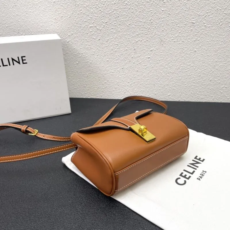 Celine C8074 Brown 18cm Crossbody Bag - Image 4