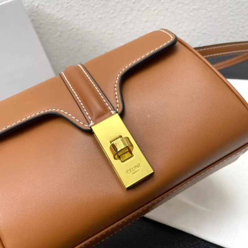 Celine C8074 Brown 18cm Crossbody Bag - Image 6