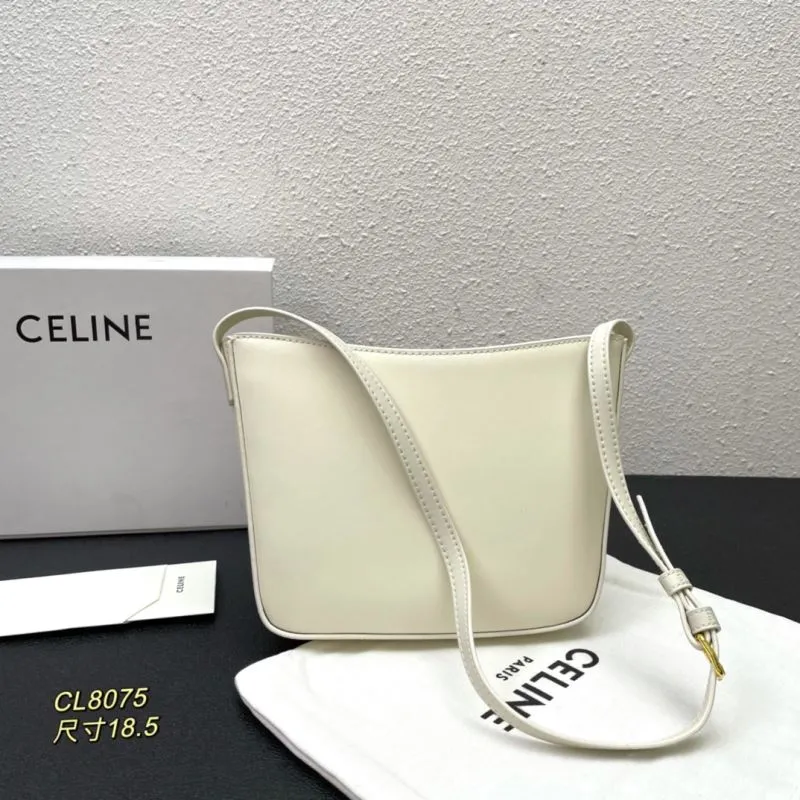 Alternative view of Celine Cream Crossbody Bag CL8075 Size 18.5
