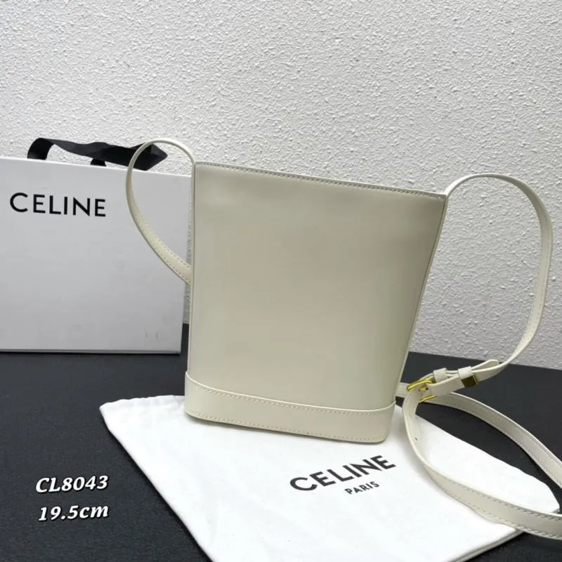 Alternative view of Celine Cream Bucket Bag CL8043 19.5cm